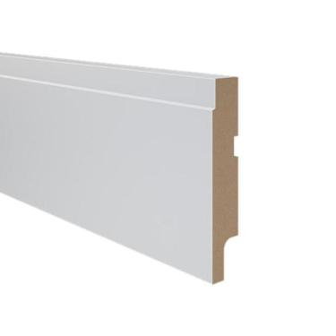 Imagem de Rodapé de MDF Durafloor Essencial E-06 Branca Polar 100mm x 18mm x 210