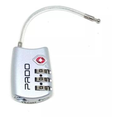 Imagem de Kit 6 Cadeado Pequeno Pado Tsa Personal Segredo Mala Mochila