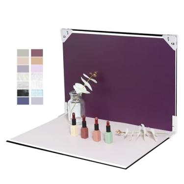 Imagem de Yoocheese Pano de fundo de foto para fotografia de produto: papel frente e verso de 40 x 29 cm com adereços de quadro de sombra para alimentos, fotos de itens pequenos - Criador de conteúdo, kit de