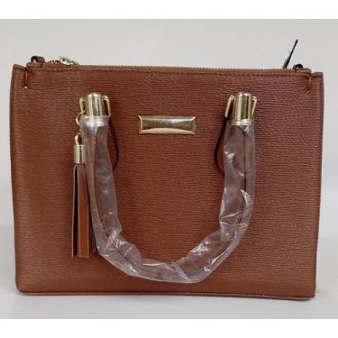 Imagem de Bolsas Lorena feminina com alça transversal, Caramelo, 29