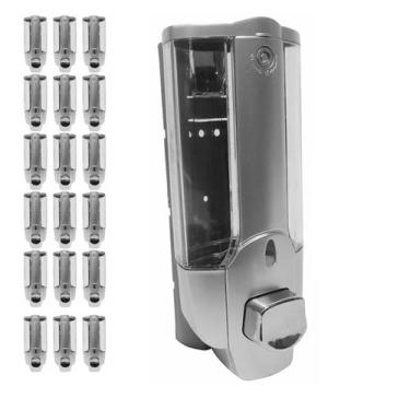 Imagem de Dispenser Kit 30 Unidades Shampoo Alcool Gel Sabonete Casa Hotel Pousa