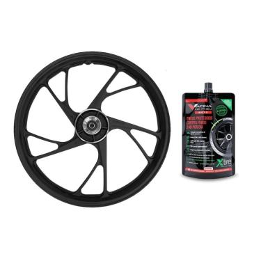 Imagem de Roda Dianteira Liga Leve Titan Fan 160 2016 A 2024 Freio Disco + 1 Vacina X-TIRE