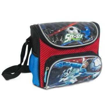 Imagem de Lancheira LS LA6005 com alça tiracolo e bolso frontal - LS Bolsas