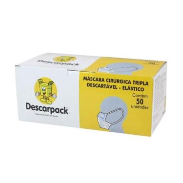 Imagem de Descarpack Máscara Cirúrgica Com Elástico C/50