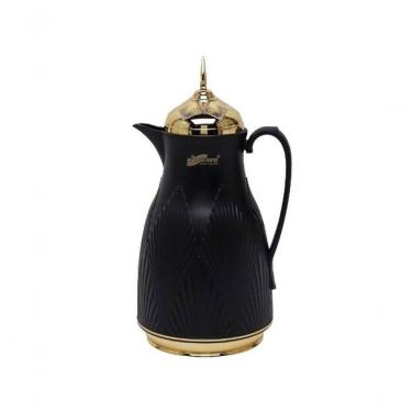 Imagem de Garrafa Térmica árabe Café Chá 1 Litro Preto A Vácuo Daydays Luxo