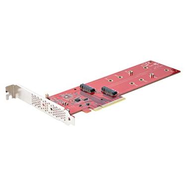 Imagem de StarTech. Com Placa Adaptador SSD M.2 PCIe Dual, PCIe x8/x16 para Dual NVMe ou AHCI M.2 SSDs, PCI Express 4.0, 7.8GBps/Drive, Bifurcação necessária - Compatível com Windows/Linux (DUAL-M2-PCIE-CARD-B)