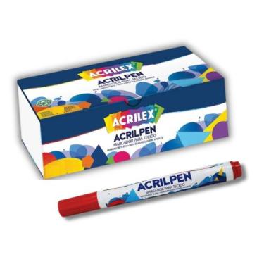 Imagem de Caneta Marcador Para Tecido Acrilpen Unidade - Acrilex, VERMELHO