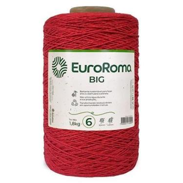 Imagem de Barbante EuroRoma Colorido Big Cone Nº06 1,8Kg, VERMELHO