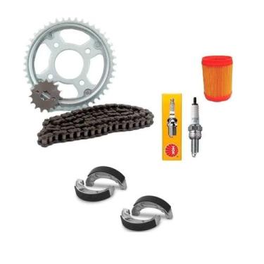 Imagem de Kit Revisão Relação/lona Freio/vela/filtro Titan 150 04 Á 08 - NGK
