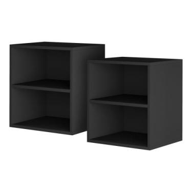 Imagem de Kit 2 Mesas De Cabeceira Suspensa Mesinha Quarto Nicho Organização - D