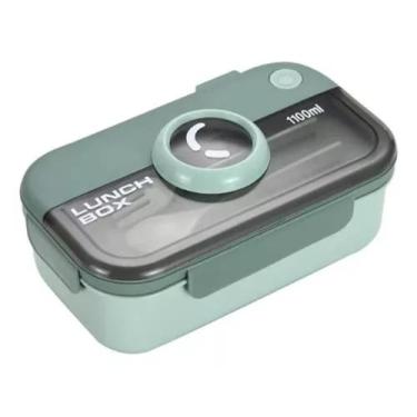 Imagem de Marmita Lunch Box com divisória e talheres - YAKADA