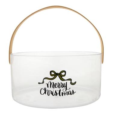 Imagem de Santa Barbara Design Studio Balde de gelo de Natal com alça balde de champanhe acrílico, 21 cm P x 10 cm A, laço - Merry