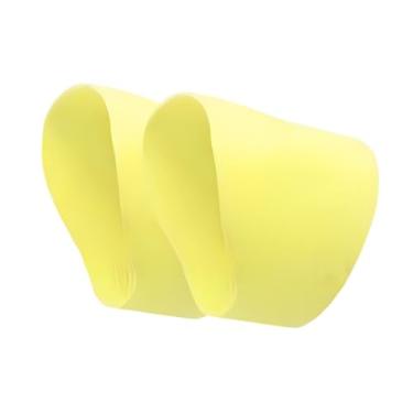 Imagem de UGPLM Faixas de cadarço de sapato de futebol Silicone Cadarços cobre elástico Competição Partida Ao Ar Livre Chuteira de futebol Capas de cadarço para, Amarelo
