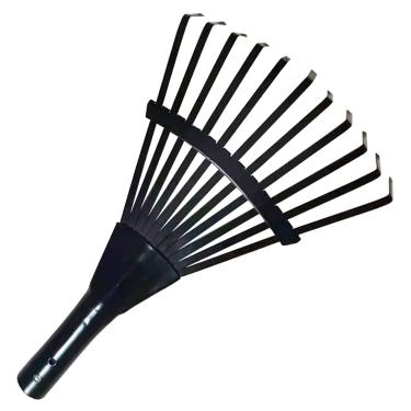 Imagem de Kids Help Garden – Ancinho de mão para crianças de 11 pinos (preto)