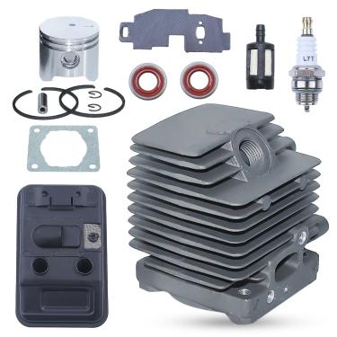 Imagem de Atunee Kit de silenciador de escape de pistão de cilindro de 34 mm para aparador Stihl FS75 FS80 FS85 FC75 FC85 4137-140-0603, 4137 020 1202, 4137 020 1201