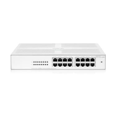 Imagem de Switch HPE Networking Instant On Switch Series 1430 16 portas Gb não gerenciado camada 2 Ethernet | 16 x 1G | Sem ventilador | Cabo americano (R8R47A#ABA)