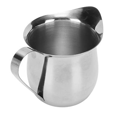 Imagem de Jarra para Espuma de Leite, Jarra de Leite Pequena de Aço Inoxidável Onça Com Leite 2 Onças 5 Onças 8 Onças Copo de Espuma Jarras Xícara de Milk-shake de Mel Molho Ocidental Art