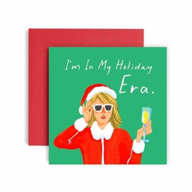 Imagem de Huxters Cartões de Natal para mulheres – In My Holiday Era Friend Happy Christmas Card for him and her Family Christmas Holiday – Cartão Mom Sister Auntie Daughter
