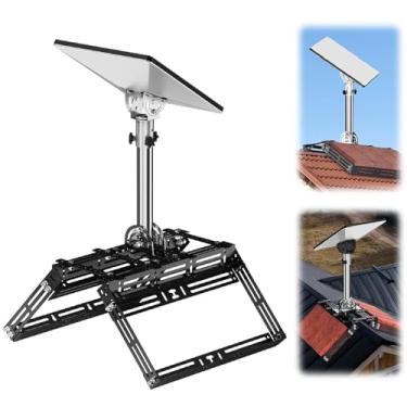 Imagem de Montagem Em Cumeeira para Mini, Rotação de 360 ​​° e Inclinação de 160 ° Ajustável Montagem Em Telhado Starlink, Montagem Com Adaptador de Tubo para Mini