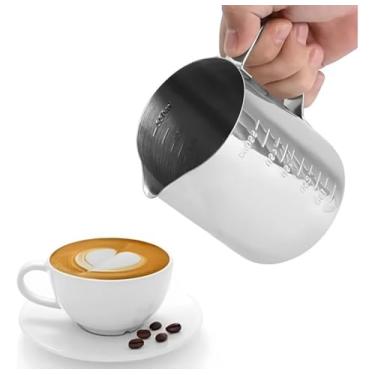 Imagem de Jarra Inox Cremeira Pitcher 350ml Leiteira Barista Americana
