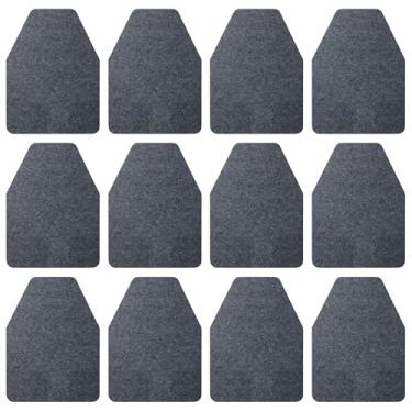 Imagem de dndsim 12pcs tapetes de mictório, tapetes de mictório para banheiro masculino, tapete de mictório antiderrapante, tapete de mictório de desodorização de absorção de água, absorventes de mict