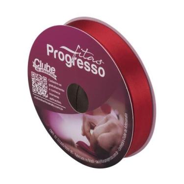 Imagem de Fita de Cetim Progresso 22mm 50 Mts Vermelho 209