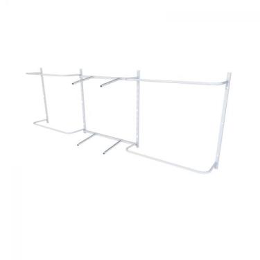 Imagem de Arara de roupas para loja quarto closet 14 peças regulável 300x100 cm 