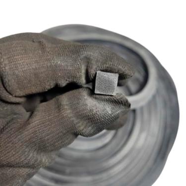 Imagem de Borracha Perfil Esponjoso Vedação 10x10mm Macio - 25 Metros Borrachas londrina