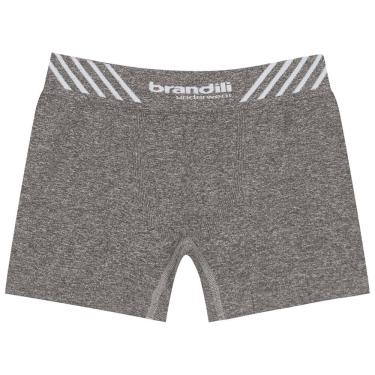 Imagem de Cueca Boxer Infantil Menino Brandili Cinza