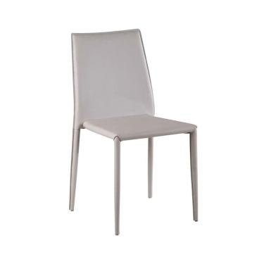 Imagem de Cadeira De Jantar Amanda Pvc Nude Rivatti Kit 6 Unidades