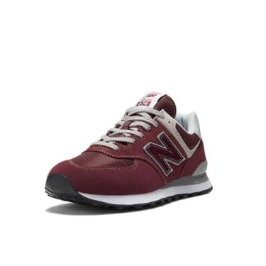 Imagem de New Balance Tênis masculino 574 Core, Borgonha/branco, 11