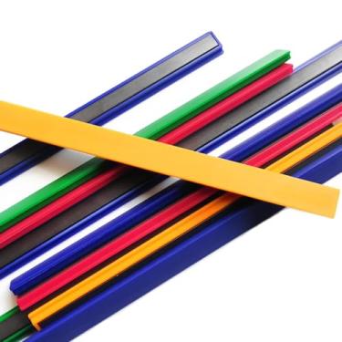 Imagem de Barra magnética colorida para quadro de avisos - conjunto de tiras magnéticas de fita adesiva, escola, escritório, casa, papelaria, bar, para geladeira, 7,9 polegadas/30,5 cm, 6 cores