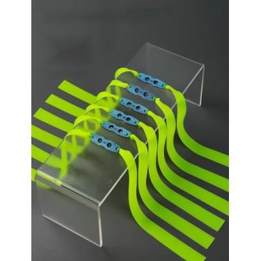 Imagem de SEYUTMRO Faixa de borracha anticongelante para estilingues competitivos, faixas de borracha de estilingue de substituição profissional, tiras de borracha planas, verde neon, para todas as estações e