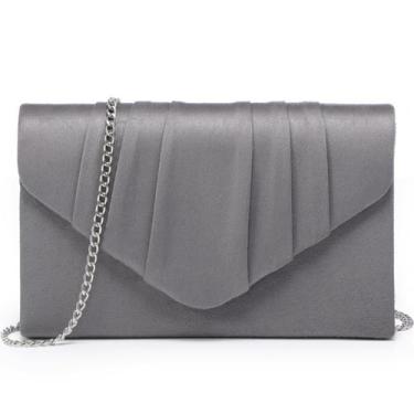 Imagem de Bolsa de noite Dasein Velvety Plissada Envelope Clutch Women