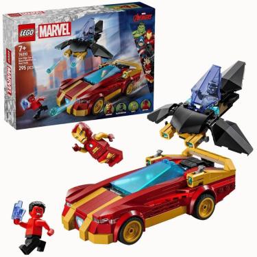 Imagem de Lego Marvel Pantera Negra E Carro Homem Deferro295Pçs7+76310