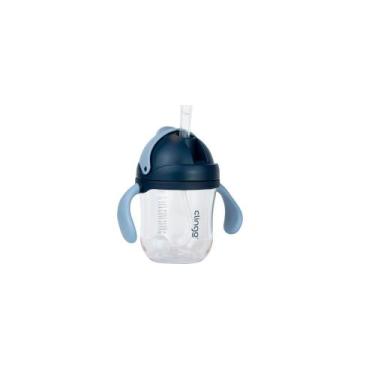 Imagem de Copo de Transição Tritan com Canudo de Silicone - 220ml, Azul - German