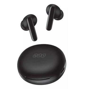 Imagem de Fone de ouvido sem fio para jogos qcy T13 ANC2 preto com luz LED Cancelamento de ruído