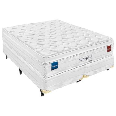 Imagem de Conjunto Box Super King Molas Ensacadas Americanflex Spring Up Látex 1