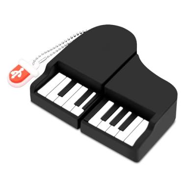 Imagem de BORLTER CLAMP Pen drive USB de 32 GB pendrive USB 2.0 pen drive para armazenamento de dados externos em forma de piano
