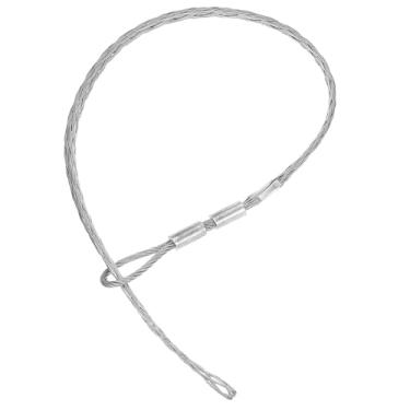 Imagem de PATIKIL Meias de arame de 30-36 mm para puxar cabos de 210 cm de comprimento, meias de aderência de fio de aço galvanizado, ferramenta de aderência para cabo de fio elástico, carga nominal de 2000 kg