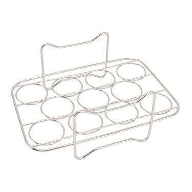 Imagem de Rack de de Ovo, Rack de de Aço Inoxidável, Moldura Polida Trivet por Suportes de Empilhável para Fritadeira, Panela de Pressão, Panela de Arroz