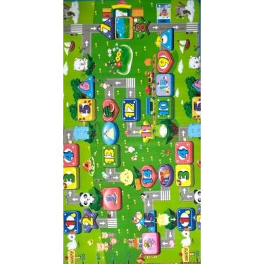 Imagem de Tapete de Atividades Bebe 100x180cm Grande Bebê Gigante Tatame Térmico Educativo Infantil Engatinhar (Números)