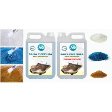 Imagem de Resina Baixa Espessura 5KG + 3 Glitters - Resinas ag