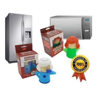 Imagem de Kit 1 Limpa Micro-ondas E 1 Desodorizador de Geladeira - WCAN