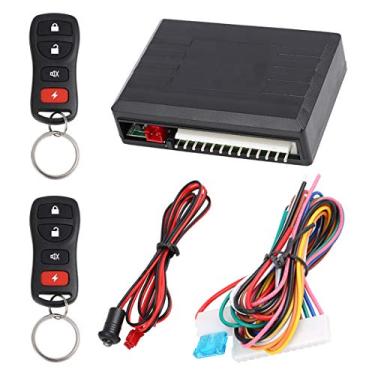 Imagem de X AUTOHAUX Sistema de entrada sem chave universal para carro, trava de porta, kit central remoto CC 12V LB405