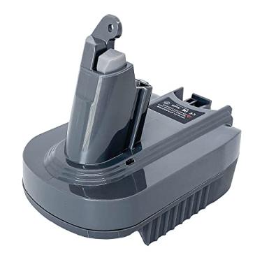 Imagem de QINIZX Conversor adaptador para bateria Makita para ferramenta de vácuo da série Dyson V6, converte bateria de lítio Makita 18V LXT para Dyson 21,6V V6 Animal Absolute Motorhead Slim Battery SV04 SV09