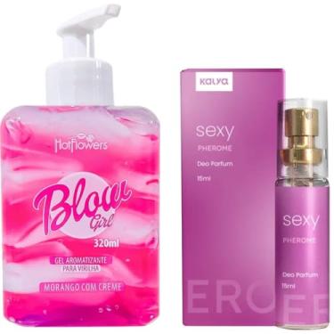Imagem de Kit Blow Girl Hidratante Aveludado Beijável + Pherome Sexy - Perfume Feminino Fragância Frutada - Kalya