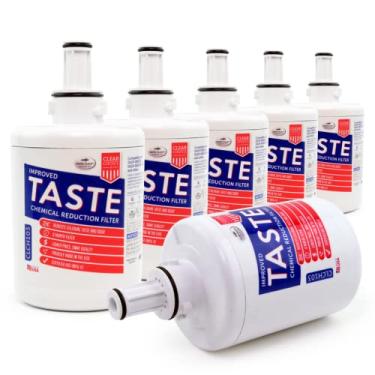 Imagem de Filtro de substituição Clear Choice para Samsung DA29-00003G DA97-06317A Filtro de água de geladeira compatível com DA97-06317A, certificado NSF/ANSI 42, caixa com 6, feito nos EUA