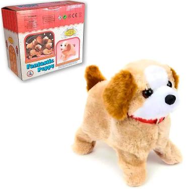 Imagem de Cachorrinho Cachorro Pula Anda Brinquedo Pelúcia Late