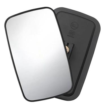 Imagem de jose2015 2 peças de espelho retrovisor de trator 23,3 cm x 13,1 cm Espelho de substituição universal para veículos adequado para caminhões baú, tratores, plataformas, trailers, etc
